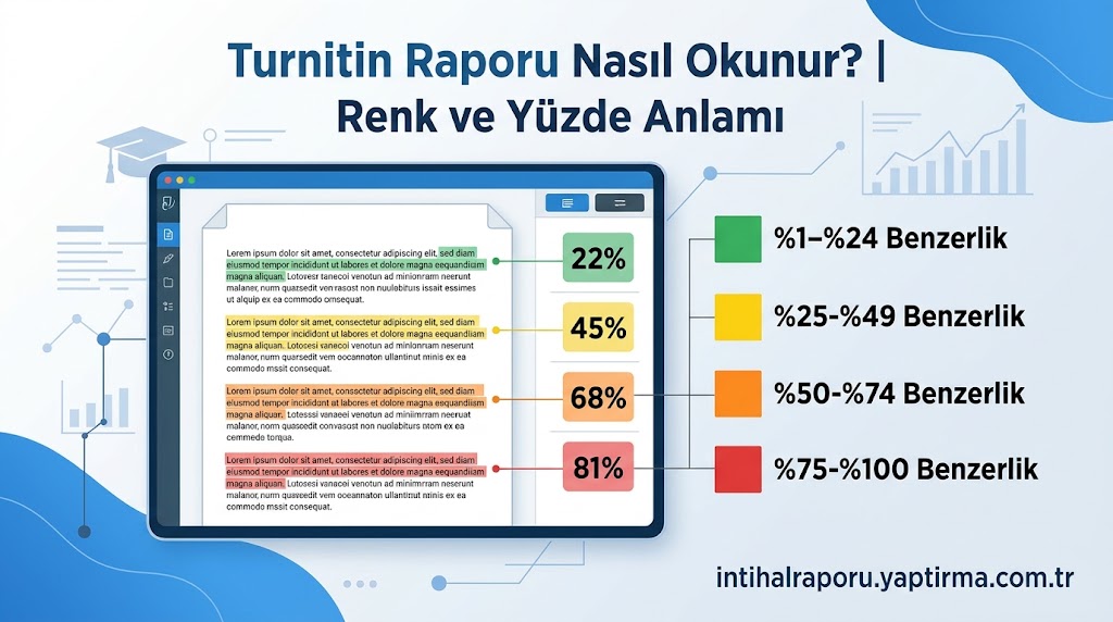 Turnitin Raporu Nasıl Okunur? | Renk ve Yüzde Anlamı